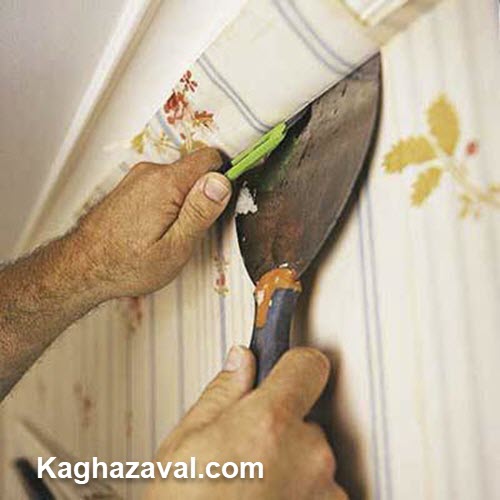طریقه نصب کاغذ دیواری - کاغذ اول