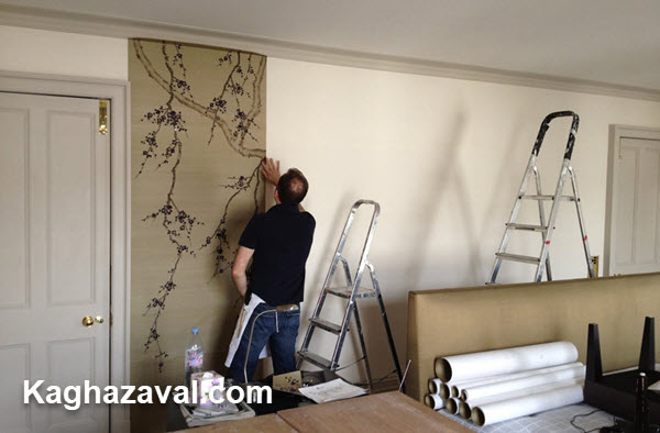 طریقه نصب کاغذ دیواری - کاغذ اول