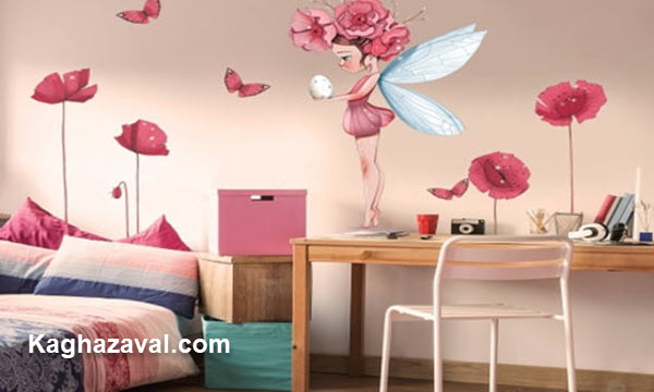 بهترین فروشنده کاغذ دیواری اتاق دخترانه - کاغذ اول