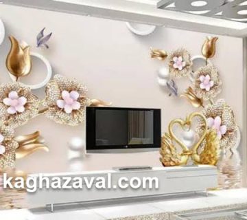 فروش انواع مدل کاغذ دیواری پشت تلویزیون | کاغذ اول