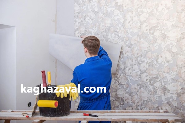 خدمات نصب کاغذ دیواری های مخمل و پی وی سی در تهران | کاغذ اول