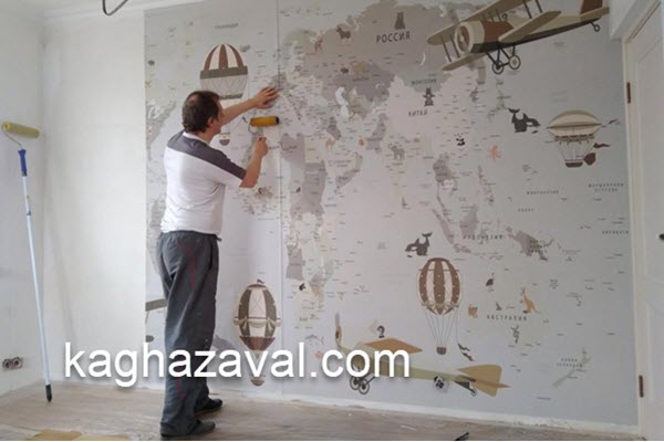 نصب کاغذ دیواری با بهترین ابزار | کاغذ اول