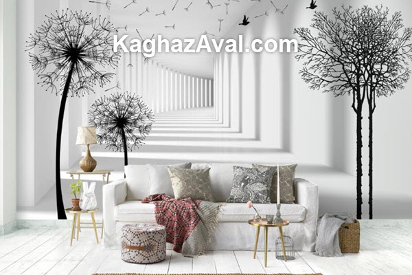 انواع کاغذ دیواری سه بعدی | کاغذ اول
