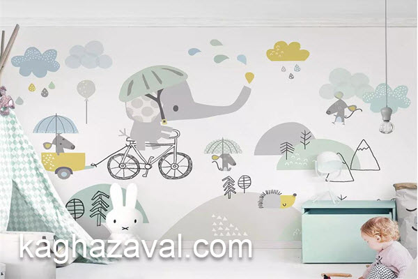 هزینه کاغذ دیواری اتاق کودک | کاغذ اول