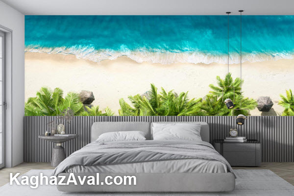 خرید کاغذ دیواری سه بعدی منظره دریا در تجریش