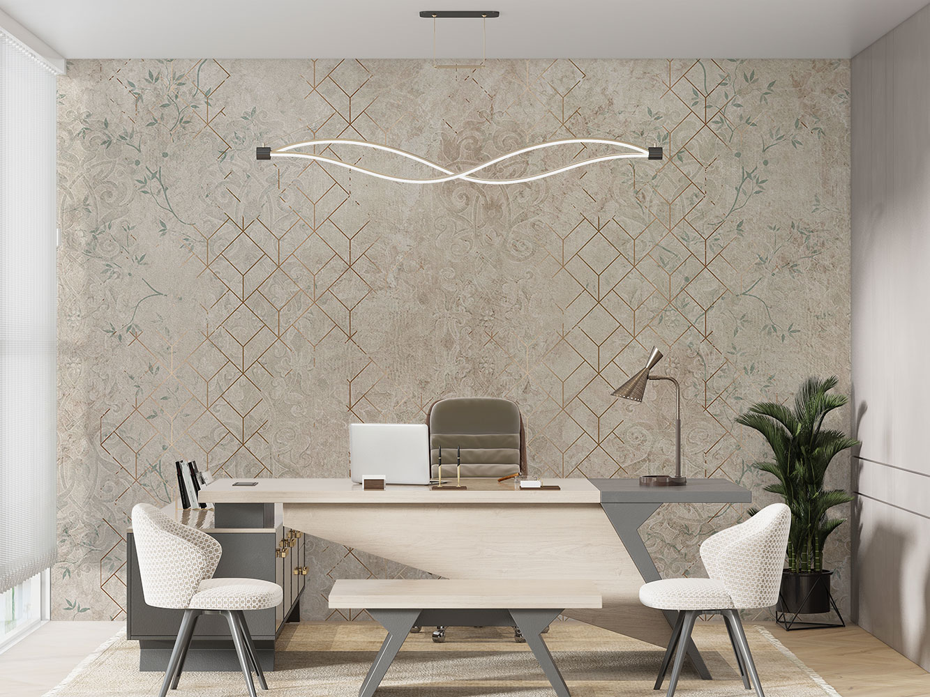 عرضه کاغذ دیواری اداری شیک در تهران | کاغذ اول