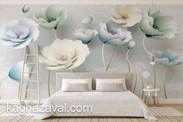 هزینه کاغذ دیواری سه بعدی اتاق خواب | کاغذ اول